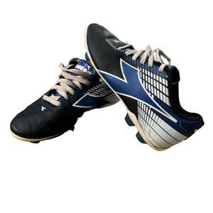 Diadora Soccer Cleats Size‎ 1.5Y Black Blue White Low-Tops
